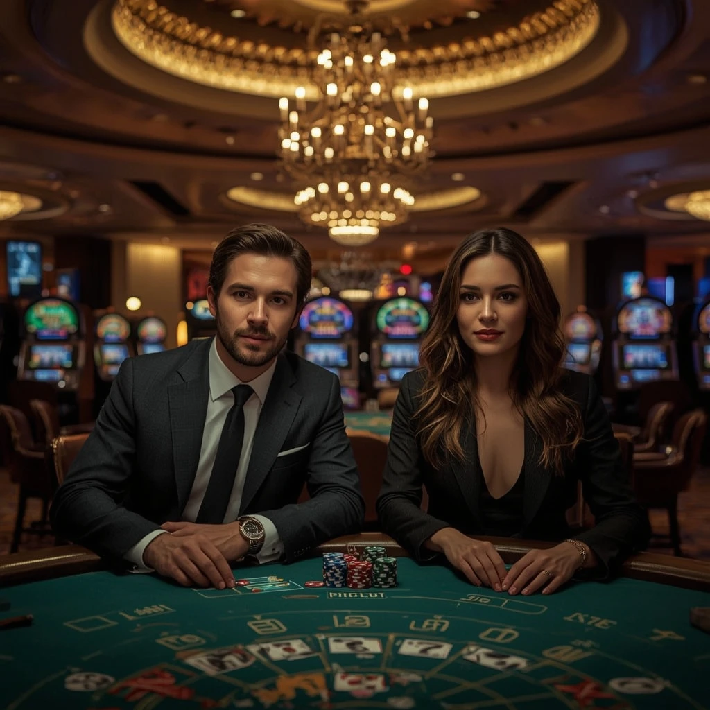 Deux joueurs de poker au GoldenBet Casino